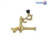خرید و قیمت شیر سماور و کتری طرح ذغالی طلایی تراش دار